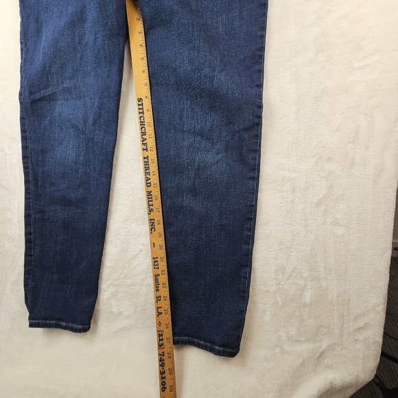 Chicos Pull On Jeggings 16R Dark Blue Denim Jeans Chicos Size 3R - Picture 4 of 10